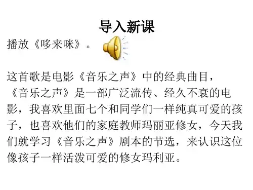 人教版九下语文16.《音乐之声(节选)》课件2