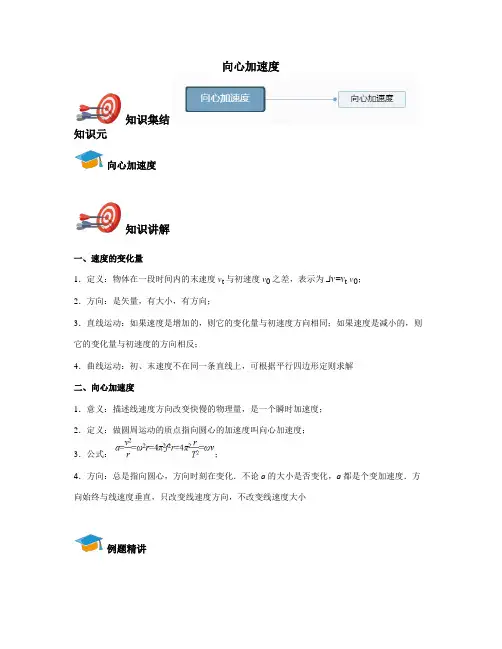 高中物理必修2-向心加速度
