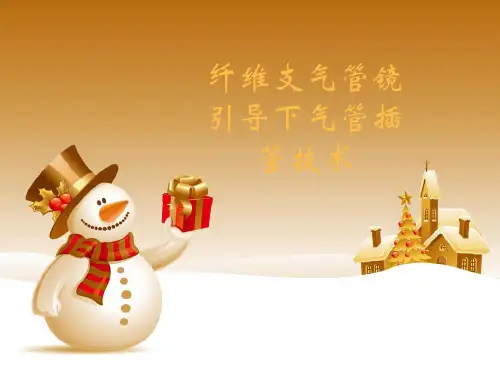 纤维支气管镜引导下气管插管技术完整版本