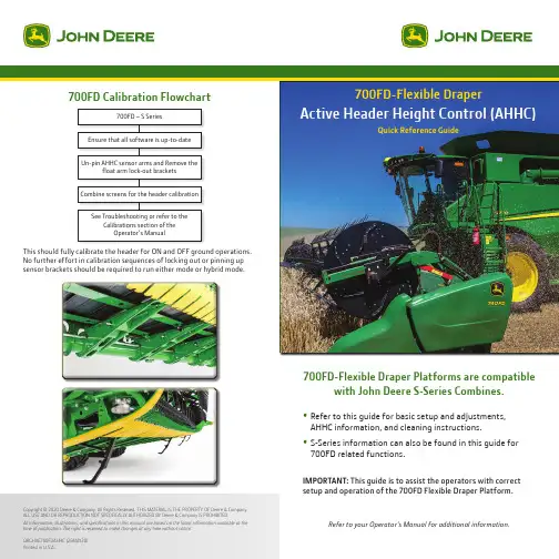 John Deere 700FD 灵活摆臂平台使用说明说明书