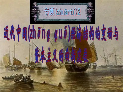 高考历史一轮复习 第二单元近代中国经济结构变动与资本主义的曲折发展课件 人教版必修2