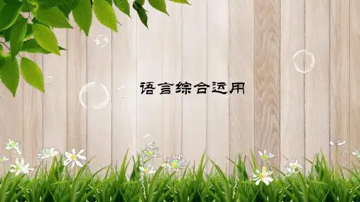 中考语文复习之语言综合运用课件(幻灯片70张)