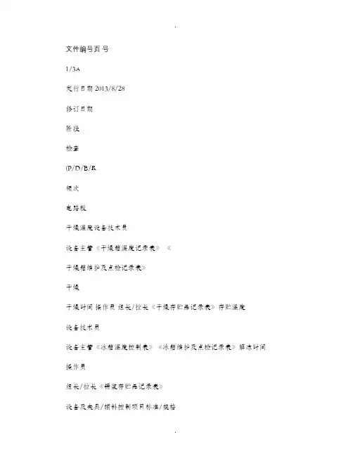 电子产品QC工程图.