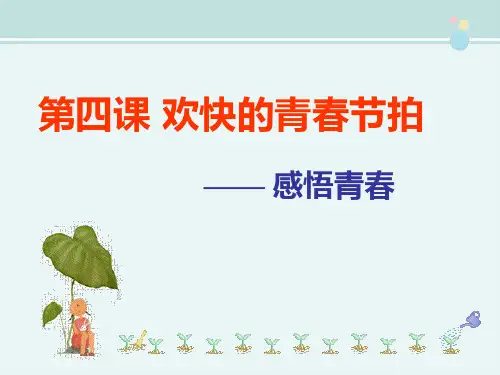 精选 《感悟青春》参考3完整教学课件PPT