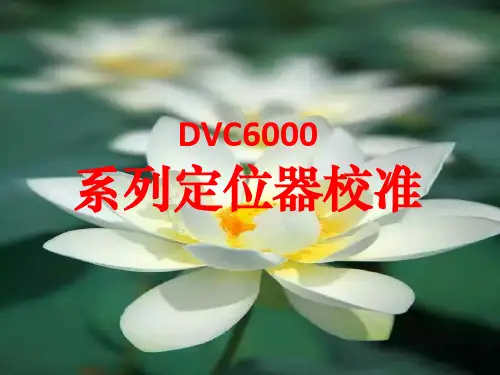 DVC6000系列定位器475手操器调试ppt课件