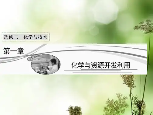 高考化学总复习 第一章 化学与资源开发利用课件 鲁科版选修2