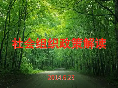 社会组织政策解读