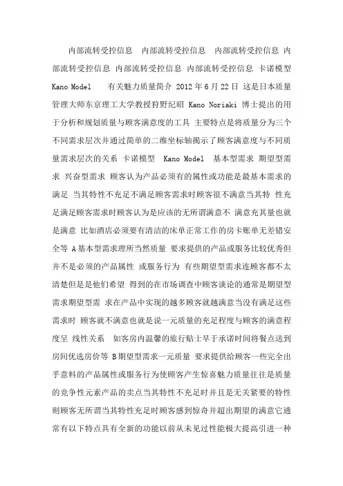 卡诺模型(魅力质量)