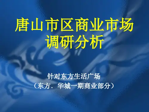 唐山商业市场分析报告