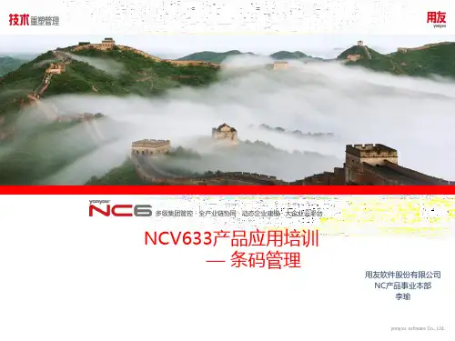 NCV633产品应用培训PPT-条码管理