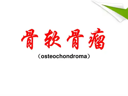骨软骨瘤精品PPT课件