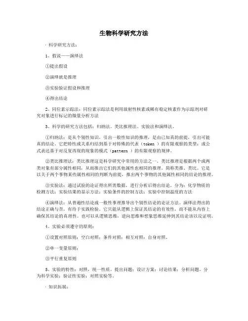 生物科学研究方法