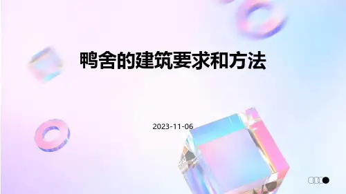 鸭舍的建筑要求和方法
