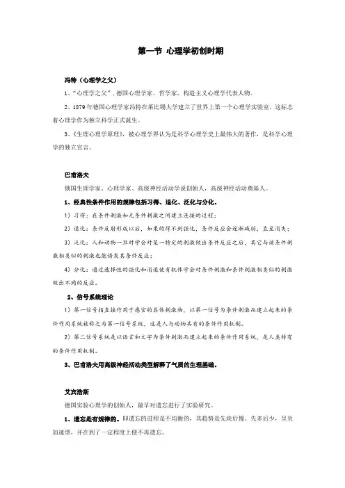 心理学代表人物