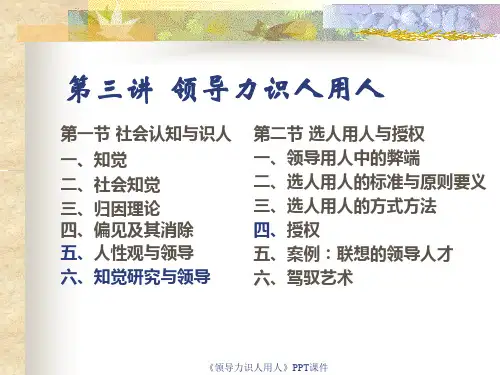 领导力识人用人课件