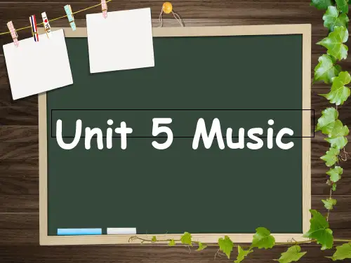 人教版高中英语 必修二 Unit5《Music  ---Warming up》(共27张PPT)