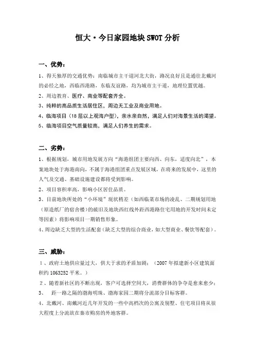 地块分析swot