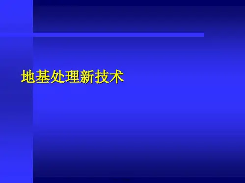 地基处理新技术PPT课件