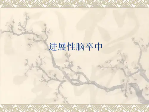 进展性脑梗塞 ppt课件