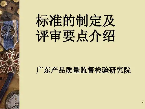 标准制定及评审介绍PPT精选文档