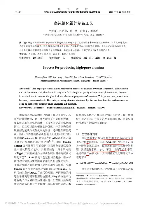 纪洪波 高纯氧化铝的制备工艺(1)