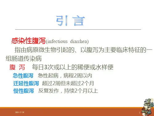感染性腹泻医学ppt课件