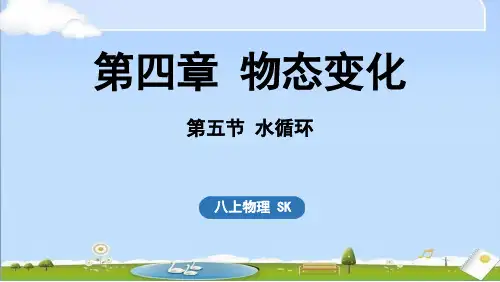 2024年秋新苏科版八年级上册物理教学课件 第四章 物态变化 第五节 水循环