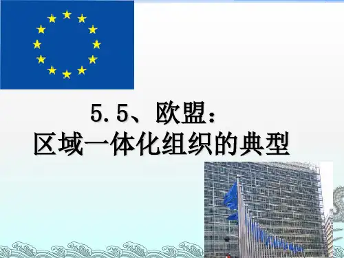 欧盟：区域一体化组织的典型