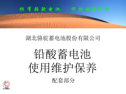 蓄电池维护保养手册(配套部分)