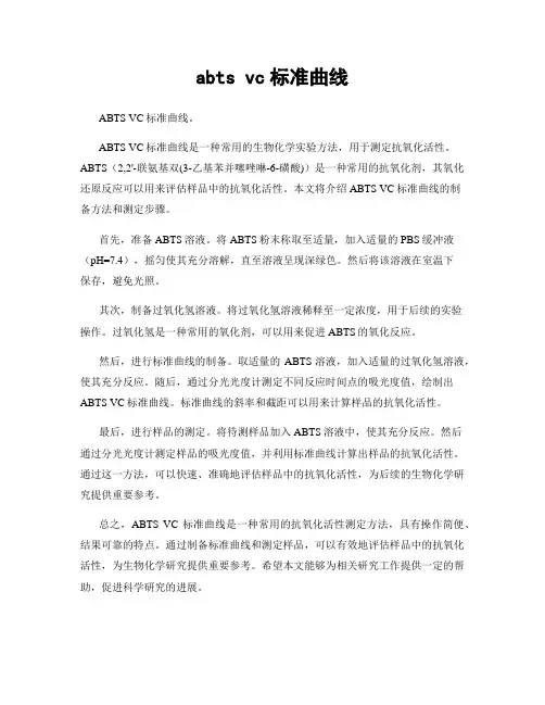 abts vc标准曲线