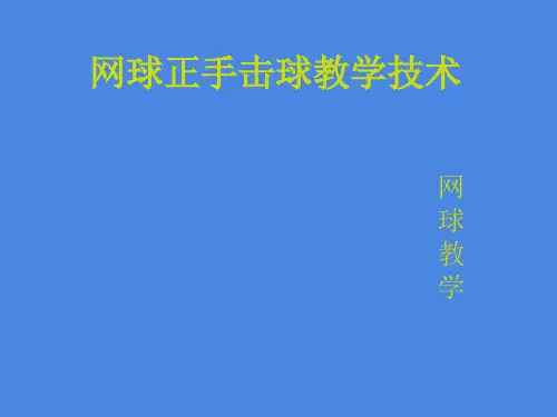五年级体育课件-网球 全国通用(共17张PPT)