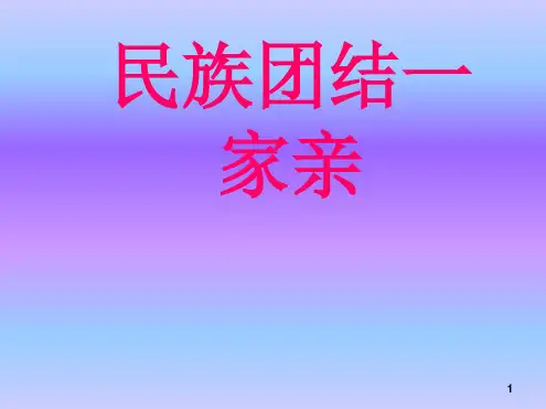 民族团结一家亲ppt课件