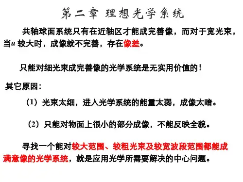 工程光学第二章123节