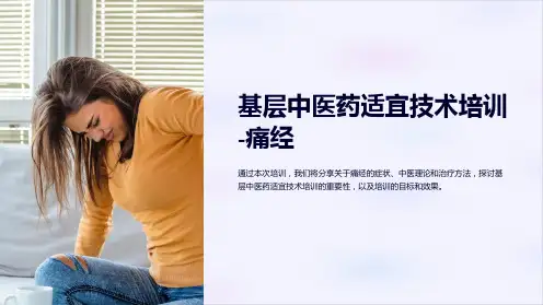 基层中医药适宜技术培训-痛经