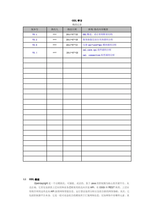 OpenDayLight 代码学习研究