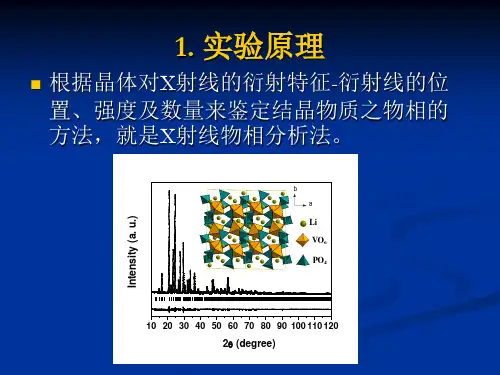 X射线衍射原理操作及结果分析-XRD全面介绍
