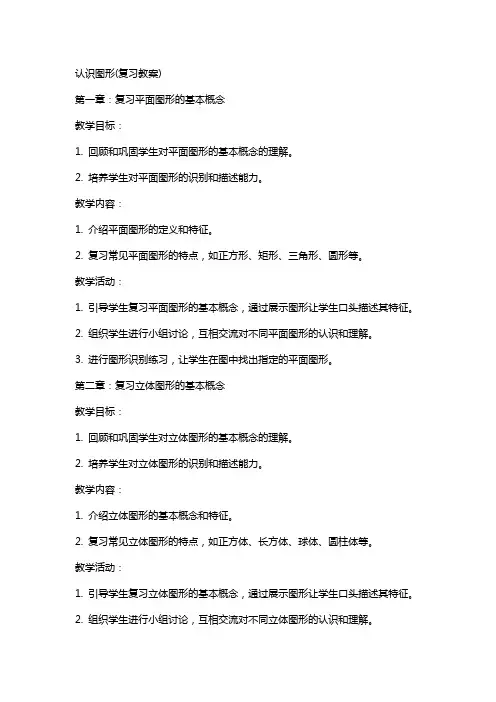 认识图形(复习教案)