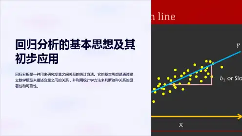 回归分析的基本思想及其初步应用