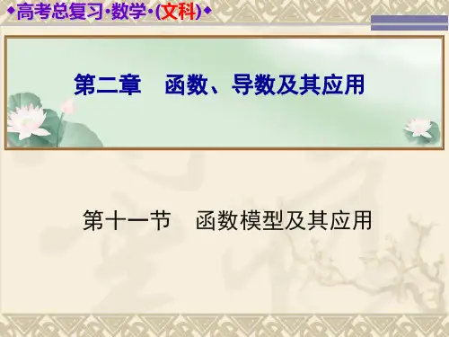 第十一节函数模型及其应用ppt课件
