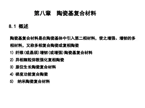 第八章陶瓷基复合材料