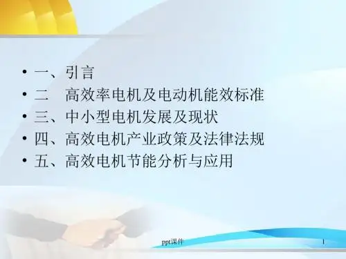 电动机能效标准  ppt课件