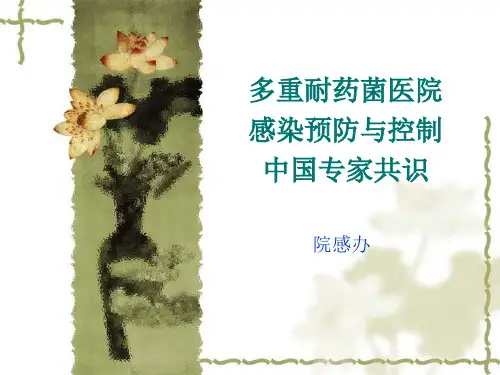 多重耐药菌医院感染预防与控制中国专家共识ppt课件全篇