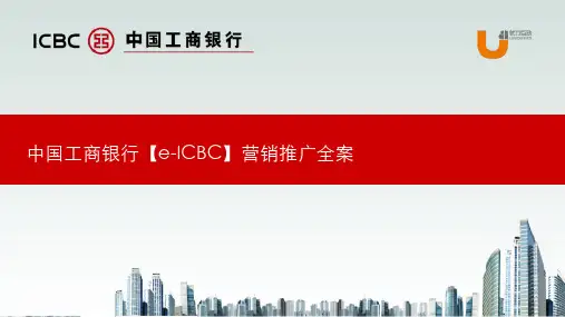 金融ICBC中国工商银行营销产品推广方案_