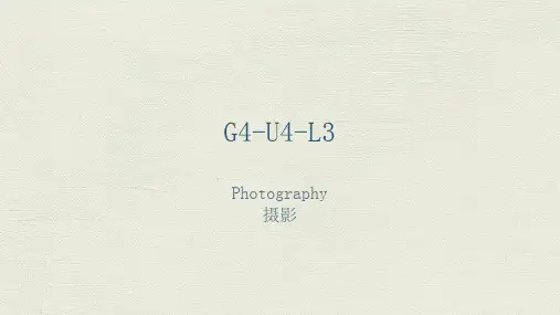 适合8岁孩子的K12美术教程之G4-U4-L3 摄影
