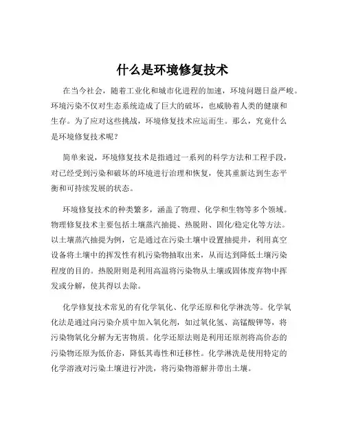 什么是环境修复技术
