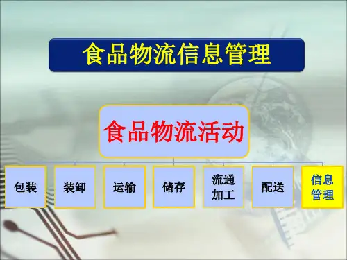 食品物流学：食品物流信息管理