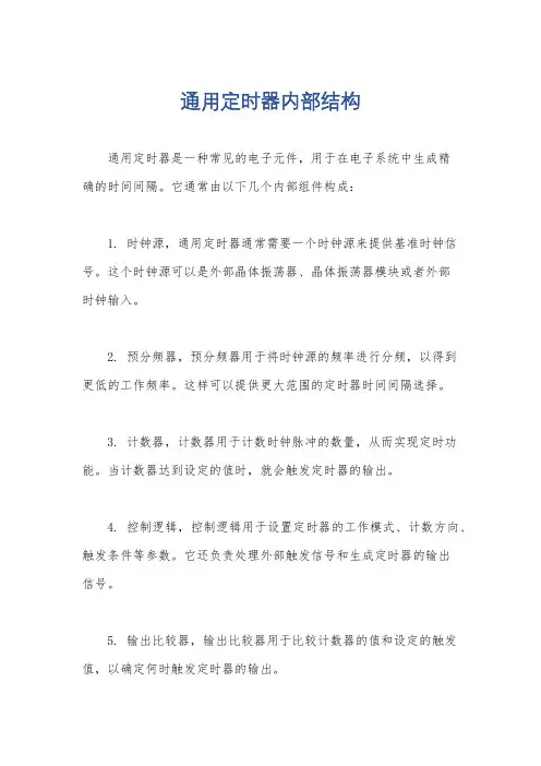 通用定时器内部结构