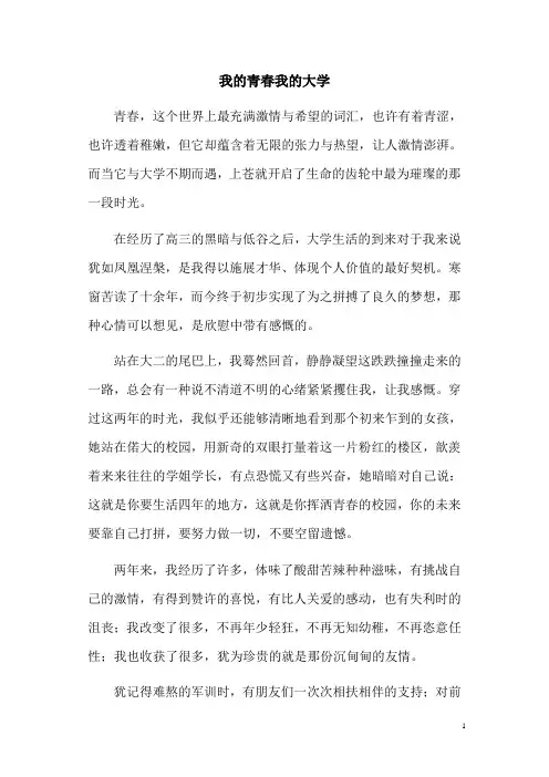 我的青春我的大学