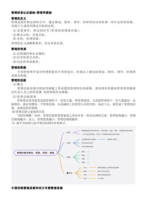 管理体系认证基础-管理学基础知识