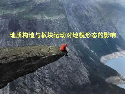 1  地质构造和板块运动对地貌形态的影响